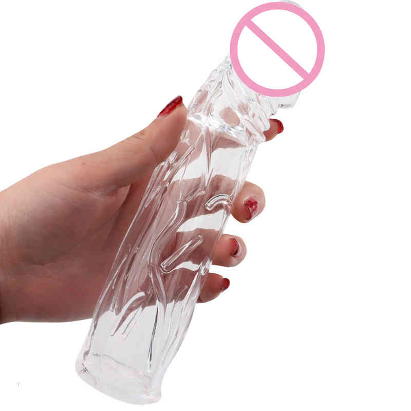 Penis Touys 7cm Massager Crystal Sexy Extender Sleeve Reusable Delay Ejaculation Cock Rings Prostate Sex Toys for Men Products-image-770314309