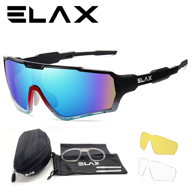

ELAX BRAND Outdoor Cycling Eyewear UV400 Sport Sunglasses Mtb Glasses Men Women Bike Bicycle Goggles