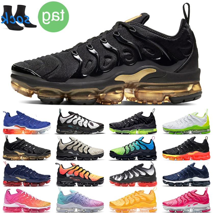 

TopQuality Tn Plus Runing Shoes Men Women Gold Triple Black Berry Volt Blue Light Bone Midnight Navy Womens Sports Trainer Chaussures, #1
