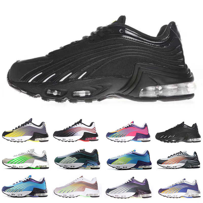 

tn plus 2.0 blacks greys mens running shoes bright neon valor highlighted in blue and pink men women trainers sports sneakers EUR36-46, Color#6