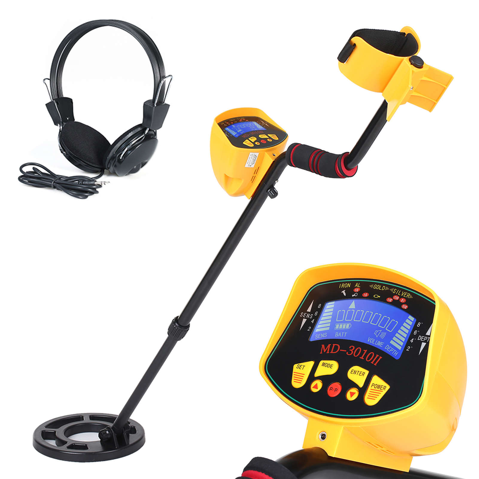 

High Sensitivity High Performance Metal Detector MD3010II Underground Gold Digger Treasure Hunt Finder Tool