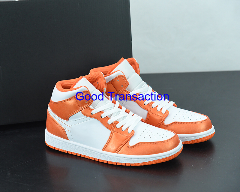 

jumpman 1 Basketball Shoes Top quality Mid SE 1s Athletics X Sneakers Running shoe For mens University White orange Hyper Royal Women, #1