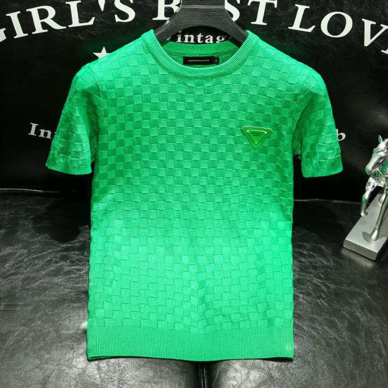 Men's T-Shirts Half Sleeve Casual Basic Shirt Men Women Summer T-shirt Green O Neck Solid Color Oversized S-4XL