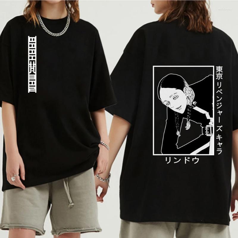 

Men's T-Shirts Anime Tokyo Revengers Bonten Ran Haitani Round Neck T-Shirt Summer Harajuku Hip Hop TeesMen's Mild22, Black