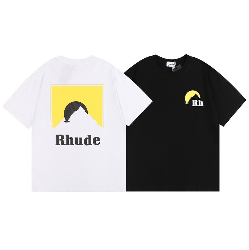 New high-end printed short-sleeved t-shirt men's summer trendy fashion brand all-match half-sleeved Japanese cotton loose clothes #0582