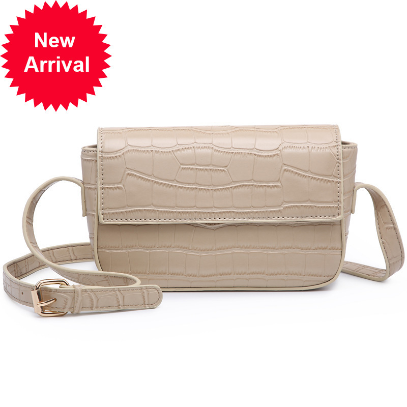 

Tide Brand Wholesale Wang New Women's Fashion Trend Shoulder Crossbody Bags, Beige
