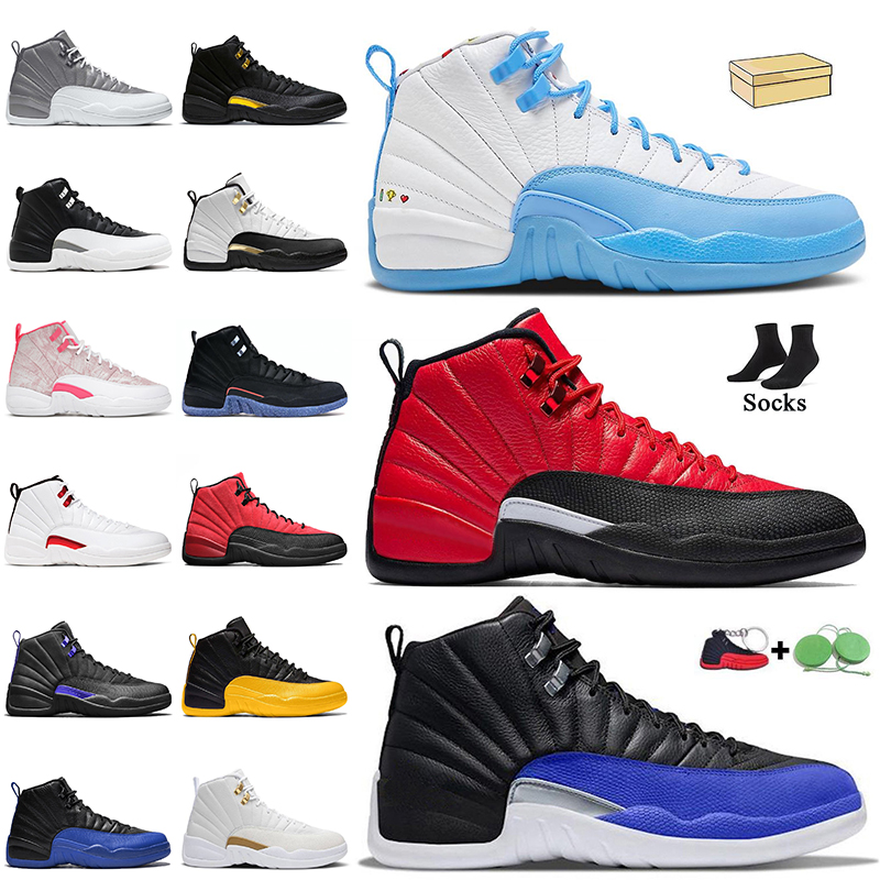 

2022 Mens Women Mens US 13 Jumpman 12 Basketball Shoes Top Quality 12s Stealth High OG Sneakers Reverse Flu Game University Gold Playoffs Hyper Royal Trainers Sports, D36 deep royal blue 40-47
