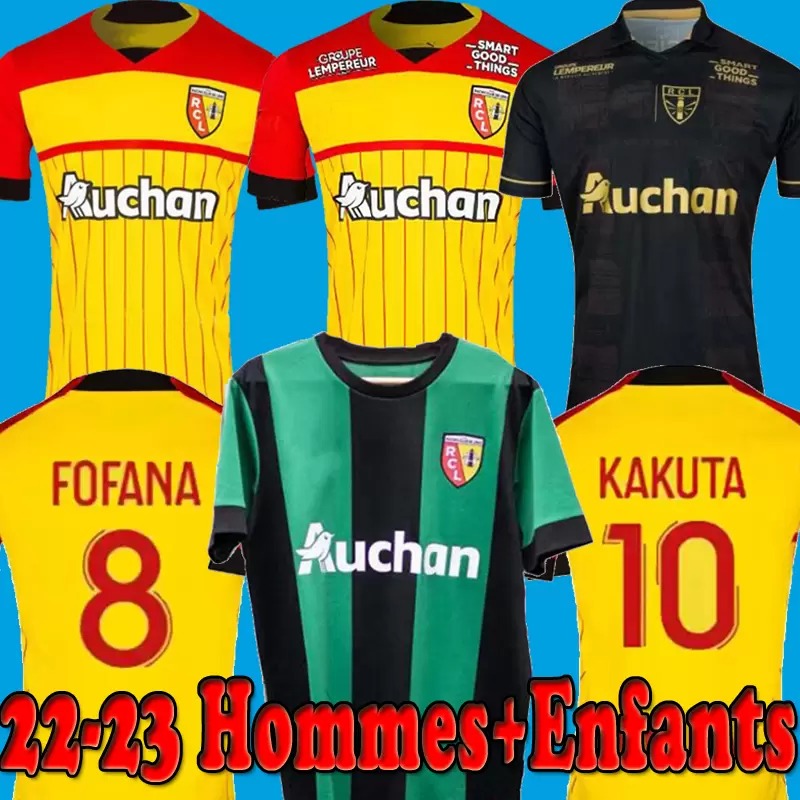 

2023 RC Lens Maillot de Foot Soccer Jersey Saint Barbe Special away FOFANA KAKUTA 2022 Child Football Shirt 22 23 Men Kids Kit Set Enfants SOTOCA MEDINA GANAGO