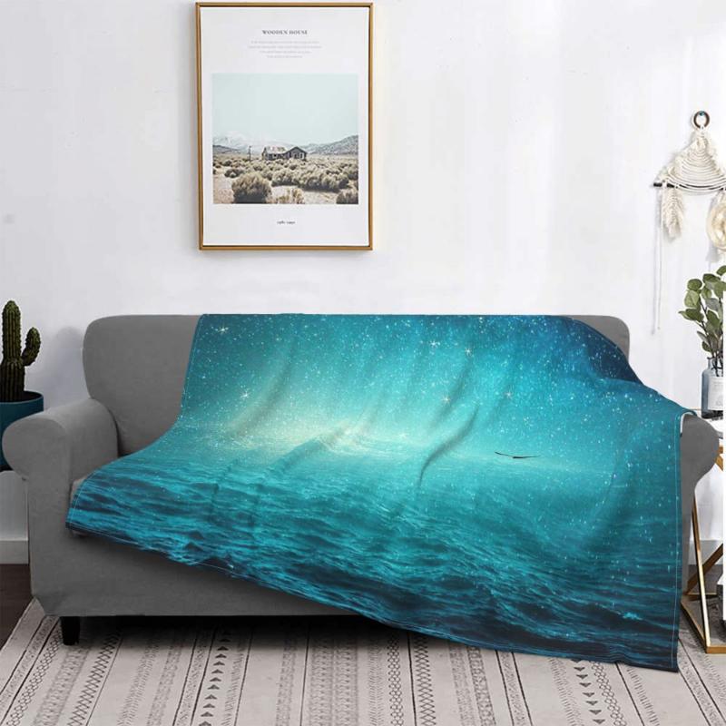 

Blankets The Sea And Universe Throw Blanket Bedspread On Sofa Melody For Beds Bohemian Summer