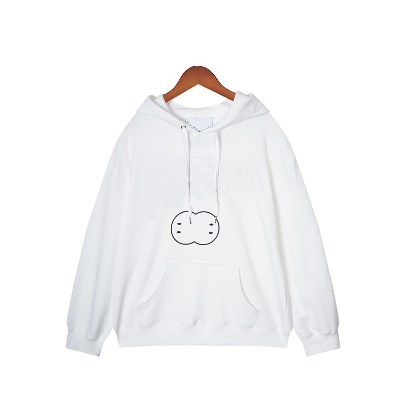 

Men'S Hoodies Tide Brand New Cute Original Bear Round Neck Sweater Loose Couple Coat Thin, White