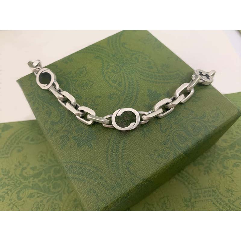 

Designer Classic Bracelet Chain Luxury Fashion Silver Letter Sign Elegant Unisex Bracelets High Quality Jewelry with Box