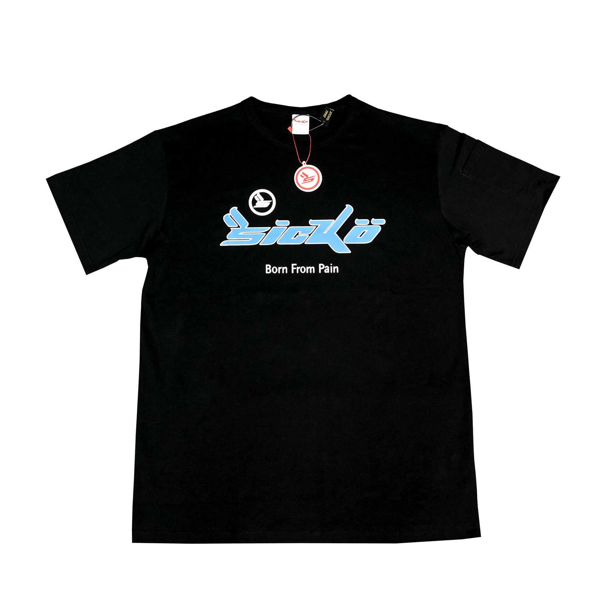 

Men's T-Shirts Spot second hair Sicko 1993 children's King Ian Connor Limited letter style American fashion minority short sleeve T-shirt, Black
