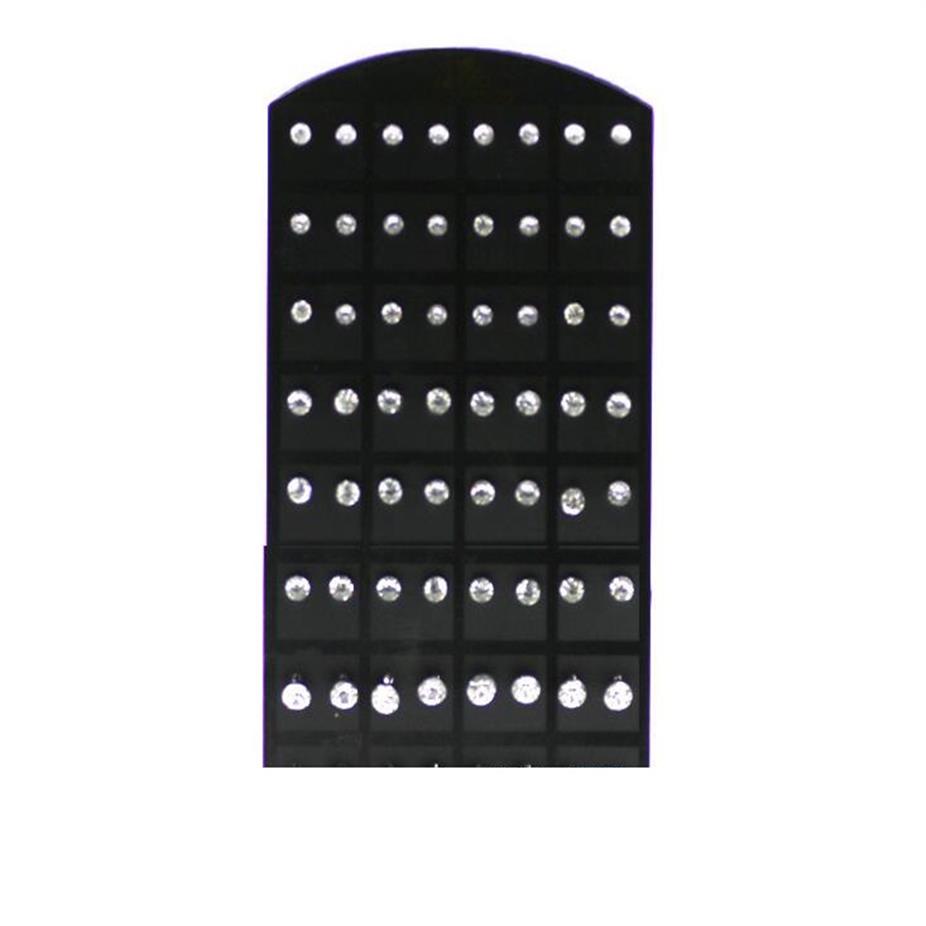 

Whole 72 pcs 1Set Jewelry Bulk Lots Fashion Stainless Steel Multicolor Rhinestone Stud Earrings For Women Men242e