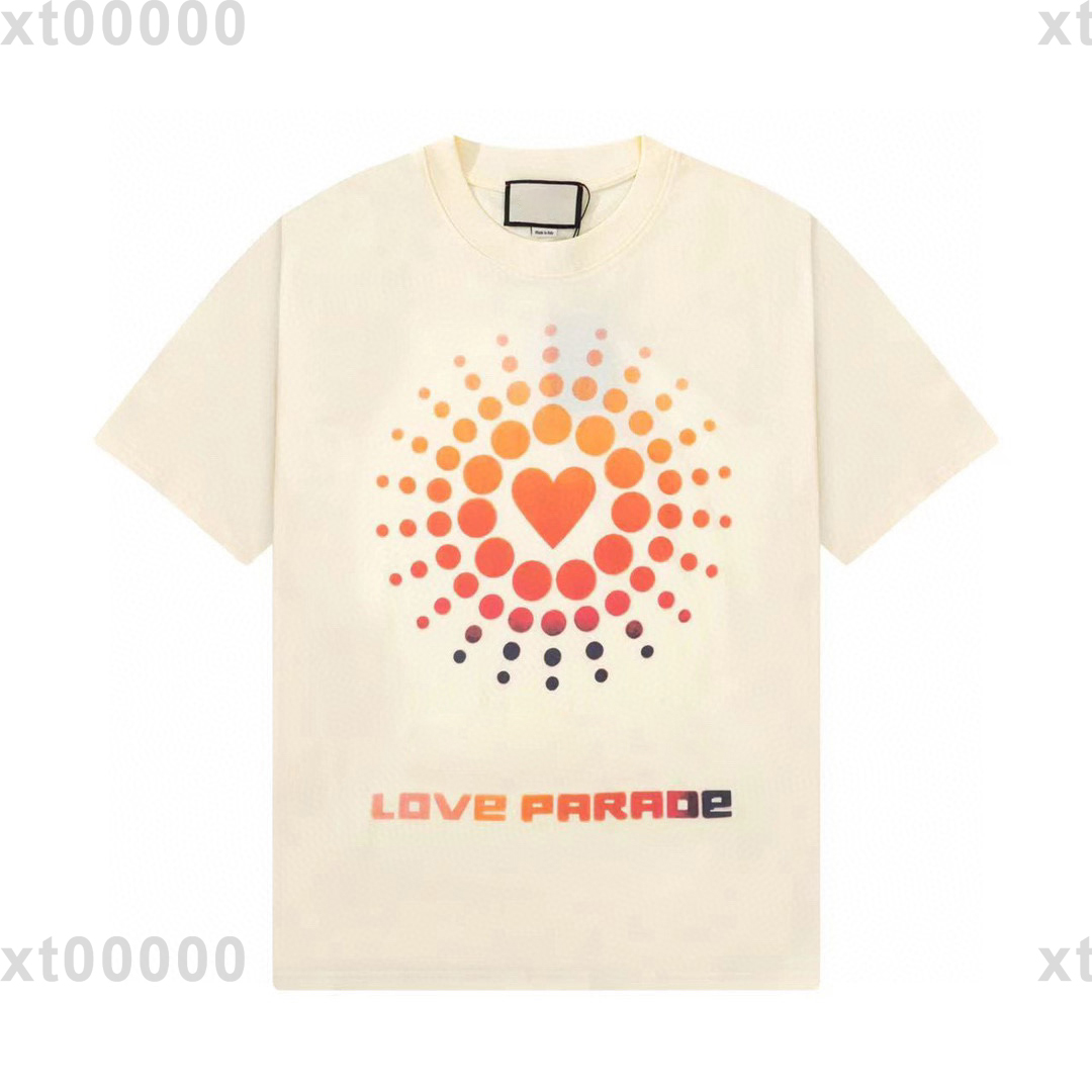 

22SS Designer Letter Printed T Shirts Tee Sweatshirt Fashion High Street Short Sleeves Summer Casual T-Shirt Breathable Men Women Crew Neck Tees Dresses for Wome x083, Beige