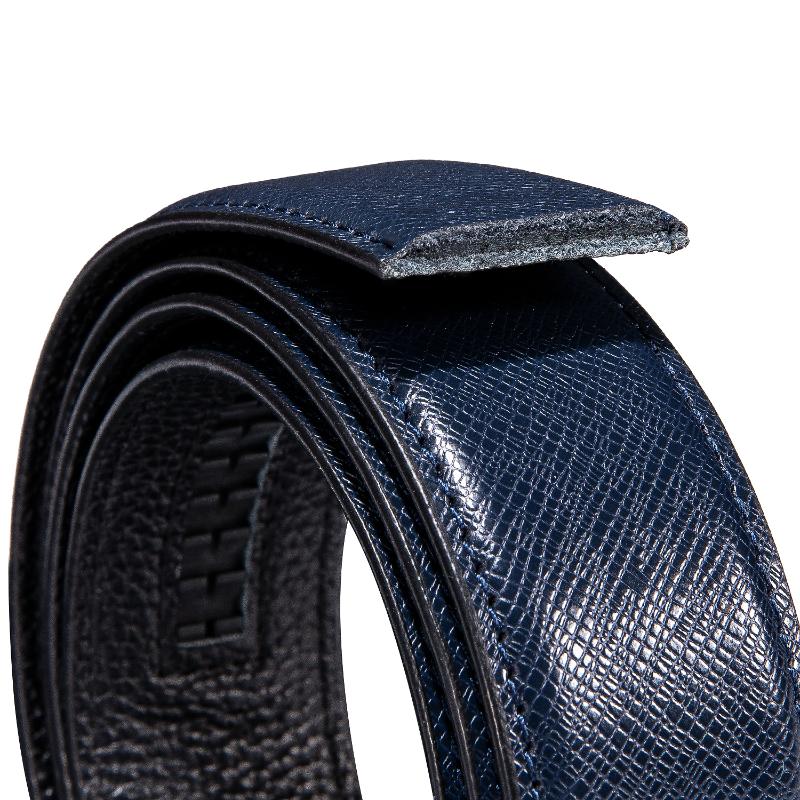 

Belts Brand No Buckle 3.5cm Wide Genuine Leather High Quality Luxury Cowhide Male Without 130cm DiBanGuBelts, Black