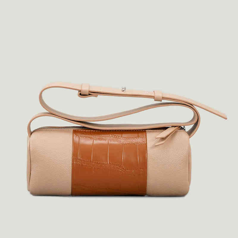 

Evening Bags Luxury Alligator Pattern Fashion Women Shoulder Vintage Chic Lady Crossbody Retro Party Simple Female Clutch Barrel New 220407, Brown