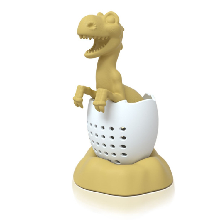

Dinosaur Tea Infusers with Drip Tray Silicone Loose Leaf Brewing Steeper Cute Animal Strainer Herb Leak Filter Teaware