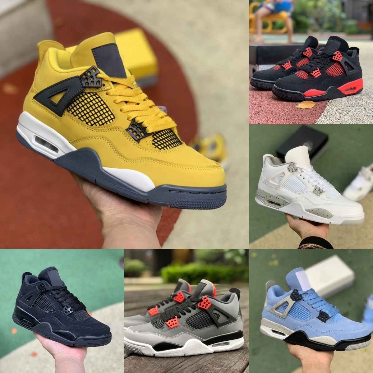

Designer Infrared 4 4s Basketball Shoes Jumpman Mens Women University Blue Military Black Cement Cat Cream Sail White Oreo Bred Red Thunder Trainers Sneakers S71, Please contact us