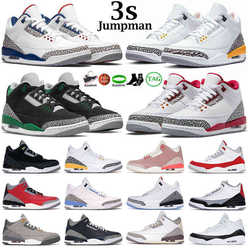 

men basketball shoes 3s jumpman 3 Pine Green Cardinal Red Racer Blue Cool Grey Hall of Fame Court Purple Laser ge mens trainers outdoor shoe 40-47, 11