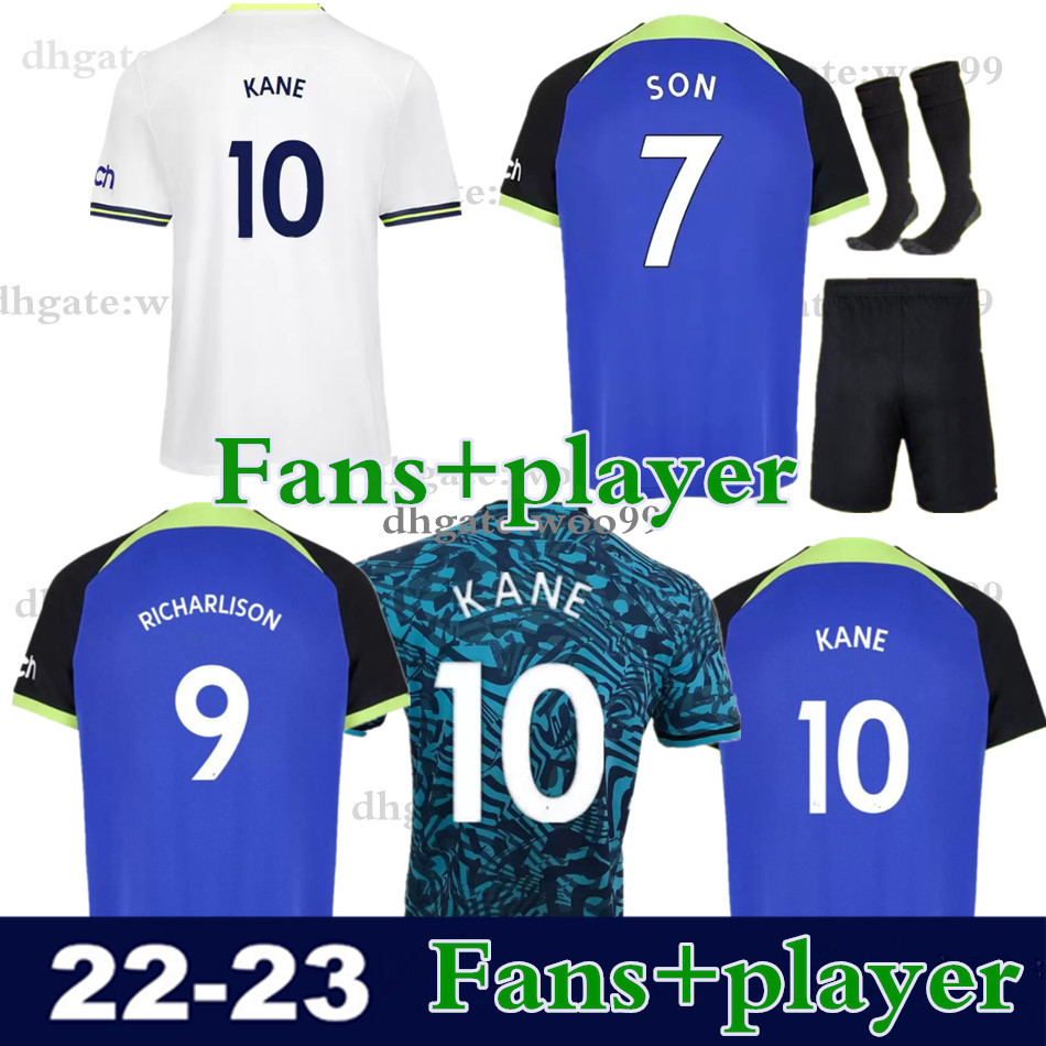 

SPURS 22 23 KANE SON KULUSEVSKI PERISIC Soccer Jerseys Tottenham HOJBJERG 2022 2023 LUCAS LLORS Football kit shirt BRYAN BERGWIJN tops Men Fans player, Player version