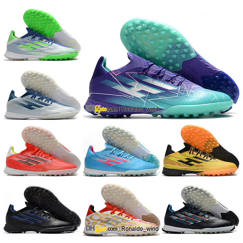 

GIFT BAG Mens High Quality Football Boots X Speedflow.1 IC TF Cleats F50 Ghosted Speedflow 21 Speed Flow Soccer Shoes Indoor Turf Trainers Botas De Futbol, Color 3