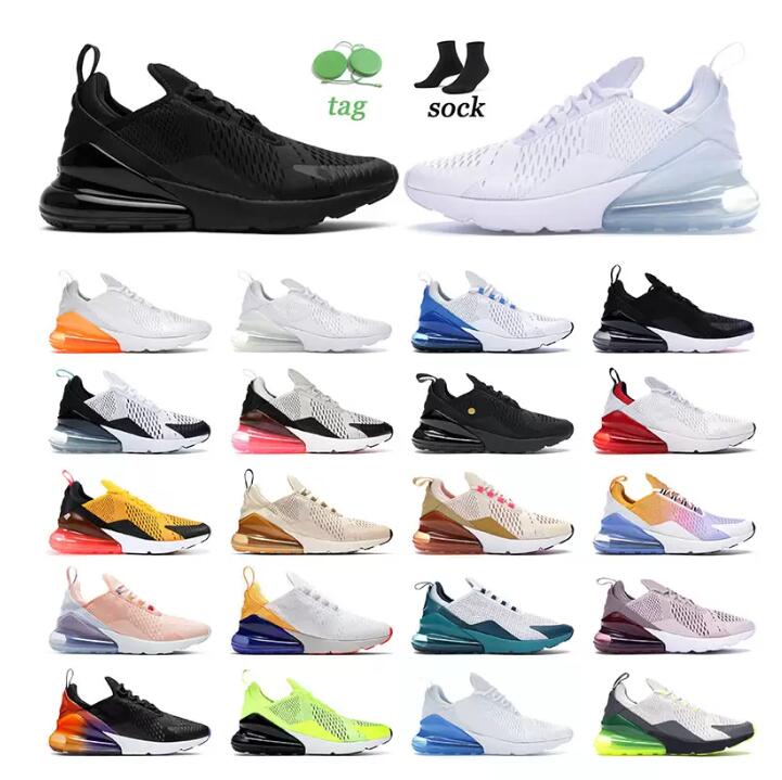 

2022 Arrival OG Cushion 270 Running Shoes Triple Black White Photon Blue Total Orange Betrue Platinum Mens Women 27C Sports Sneakers airs Trainers size 36-45, Please contact us