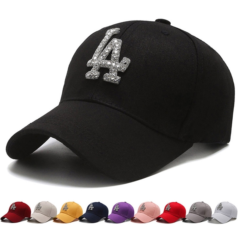 

Arrival LA Baseball Cap Men Women Sun Visor Fashion Hip Hop Outdoor Sport Trucker Dad Hats Gorras MZ0265 220629, Black