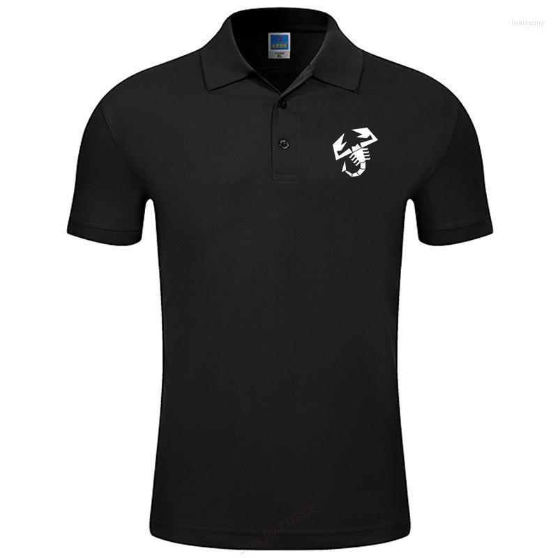 

Men' Polos Arrival Solid Abarth Shirt Fashion Men Brand Top Quality Cotton ClothesMen' Men'sMen' Loui22, Black