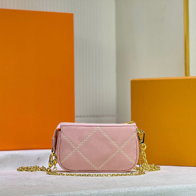 

designer bag Women Pochette Genuine Leather Shoulder Bags Size 15.5 x 10.5 x 4cm model M81140