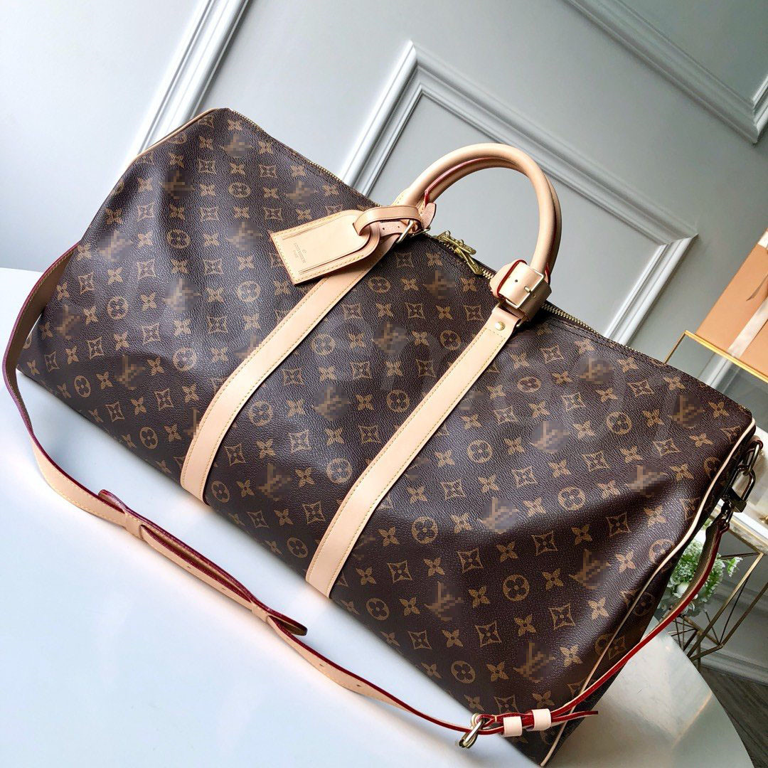 

Classic Handbag Men duffle bag women travel bags hand luggage travel bag men pu leather handbags large cross body totes 55cm LVs YSLs louiseity viutonity VUTTONS, Black