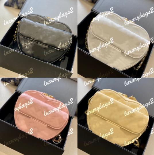 

2022 Fashion Love Bag Totes Designer Handbag Women Mini Designers Tote Heart Bag Top Quality 19cm Classic 4 Colors Leather Handbags Crossbody, Pink