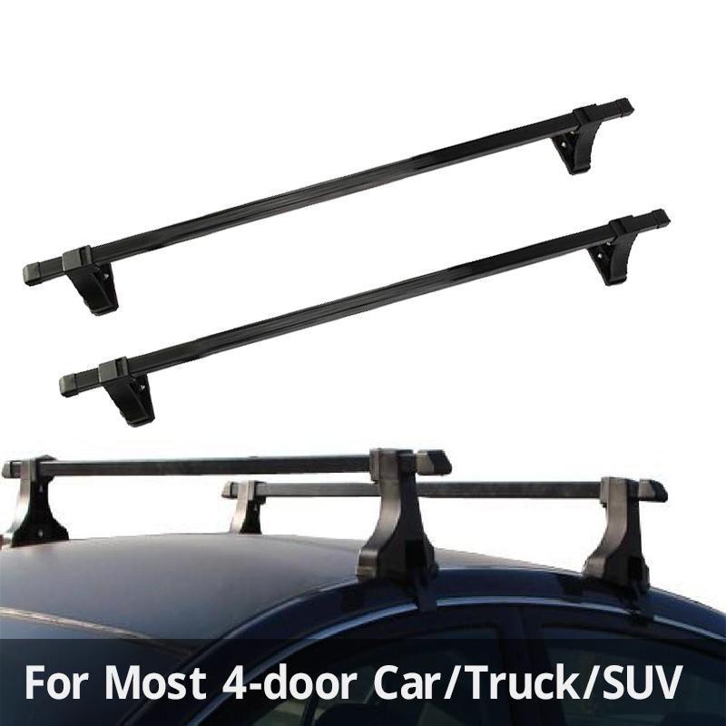 

Travel & Roadway Product Pair 48inch Car Roof Rack Cross Bars 48" Crossbar Luggage Carrier Rail 35KG/75LBS For 4-door Car/truck/SUVTrav