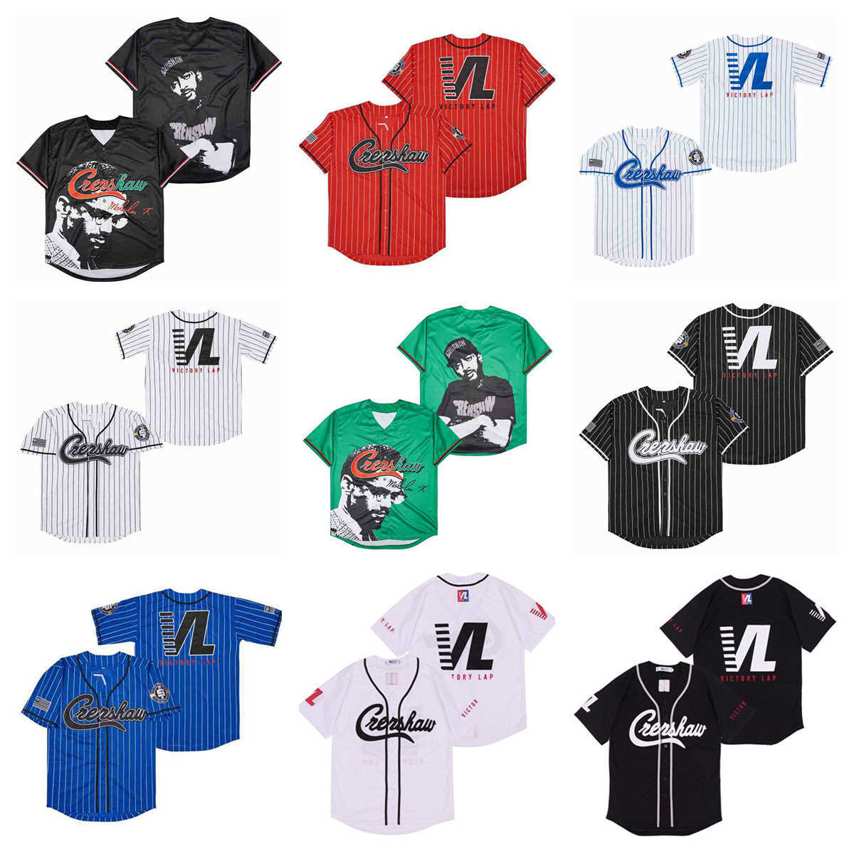 

Movie Baseball Jerseys Nipsey Hussle Victorylap Crenshaw Vl Jersey Mens S-XXXL, As picture