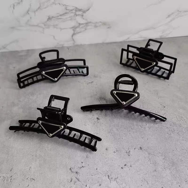New Women Elegant Black Hollow Geometric Metal Hair Claw Vintage Hair Clips Headband Hairpin Fashion Hair Accessories-image-756721708