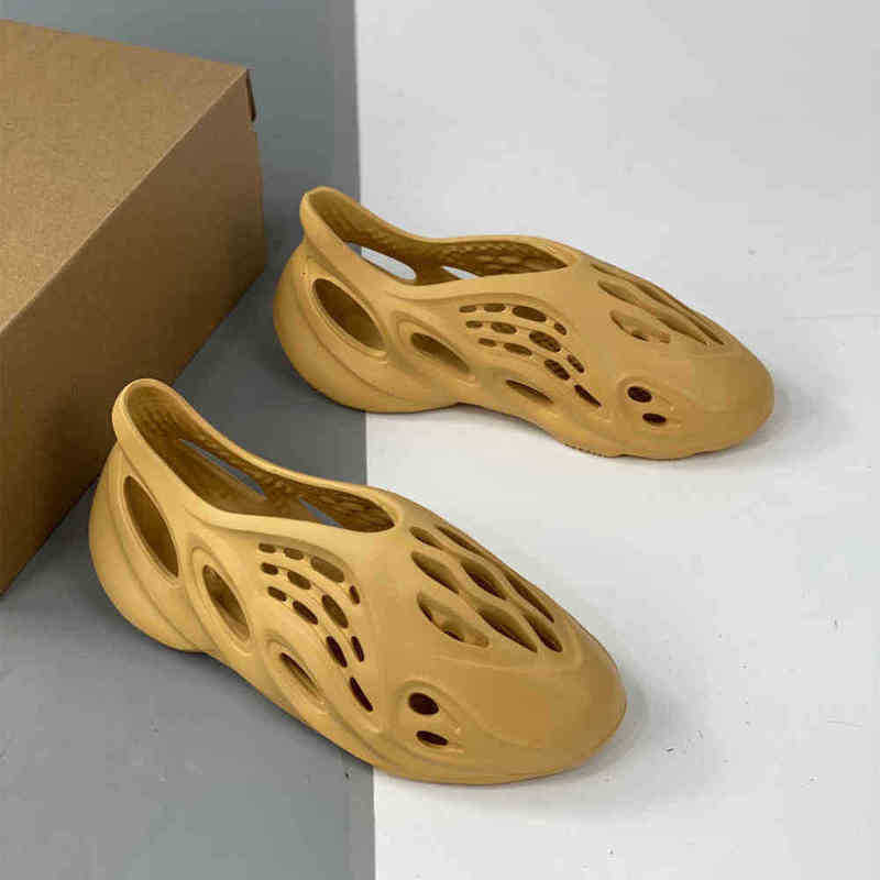 

Men mens Women Sandals Slides Slippers bone Resin Desert Sand foam runner Ararat Rubber West Summer west Brown Flat slide 0UEV, 22#