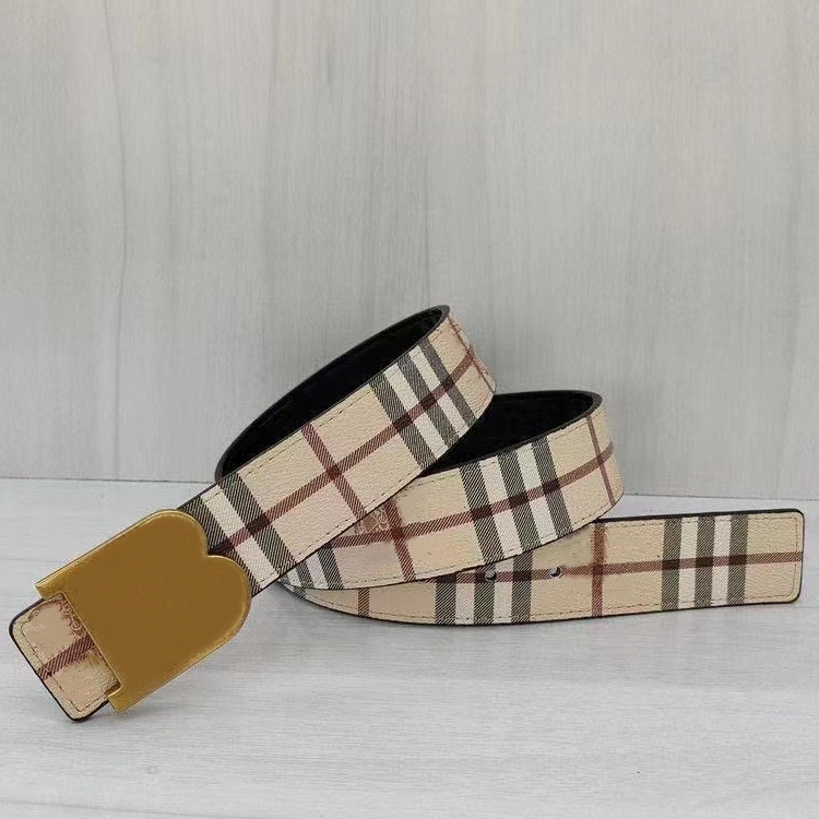 

Mens Designer Belt Luxury Womens Waist For Man Woman Fashion Casual Alloy smooth buckle Plaid Genuine Leather Belts 3.8 Width Brand Apparel Accessories, As pic