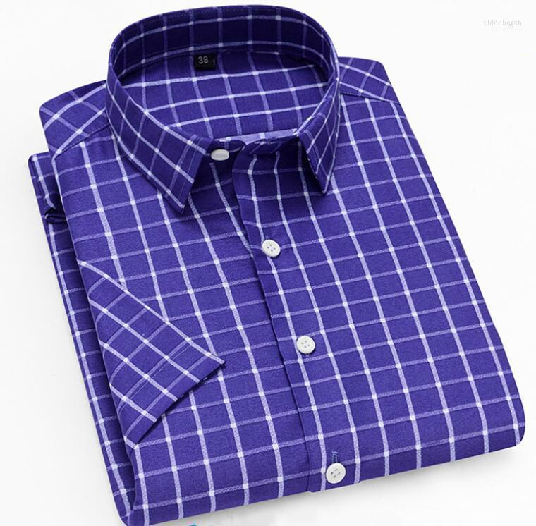 

Men's Casual Shirts Shirt 2022 Summer Est Turn Down Collar Short Sleeve Striped Business Men Soft Comfortable Male ClothesMen's Eldd22, K-61