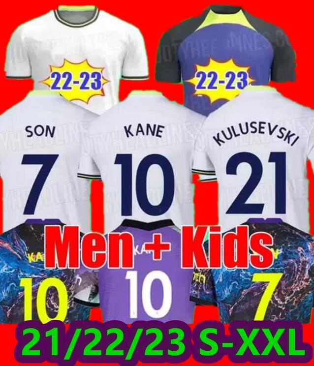 

21 22 23 DELE SON BALE KANE soccer jerseys BERGWIJN LO CELSO 2021 2022 2023 LUCAS football shirts uniforms men kids kit