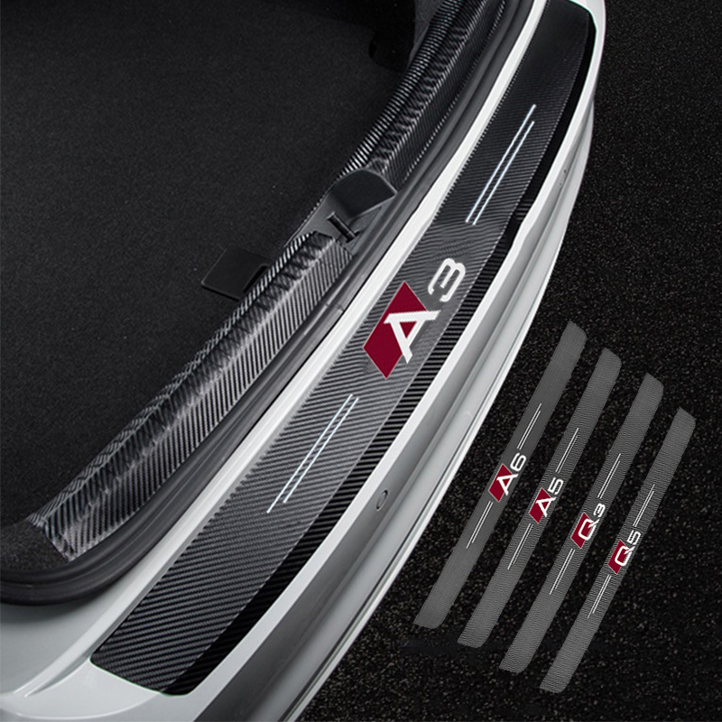 

Car Trunk Decorative Protective Stickers High-quality Carbon Fiber Fabric For Audi A3 A4 A5 A6 A7 A8 Q3 Q5 Q7 Q8 Accessories