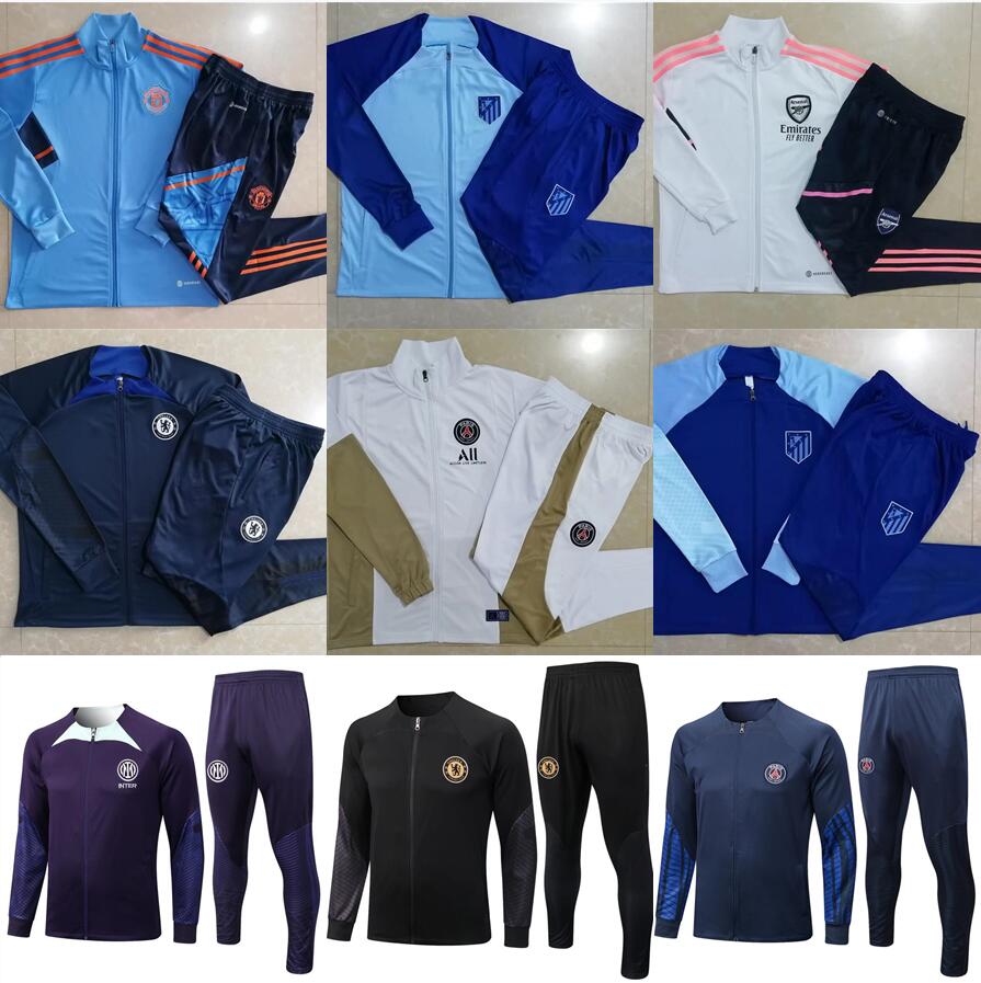 

2022 2023 Manchester Tracksuit Football Training Suits 22 23 Arsen suit polo Survetement football jersey Chandal Kit