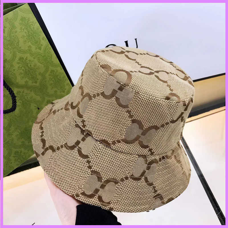 

Designer Canvas Bucket Hat Casquette Jumbo Cap for Men Women Summer Outdoor Baseball Caps G Fitted Hats Letters Sunhat Street Fashion Accessories Mens, Brown