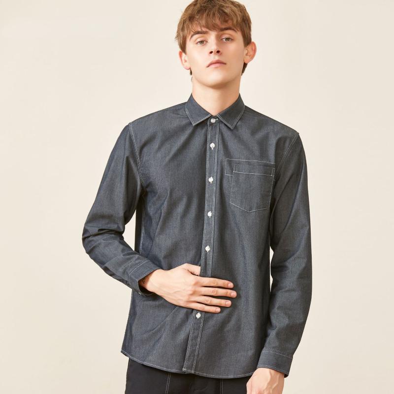 

Men's Casual Shirts Boys Streetwear Black Men Button Up Long Sleeve Shirt Top Khaki Vintage Oversized Male Dress Office Wear 3xlMen's