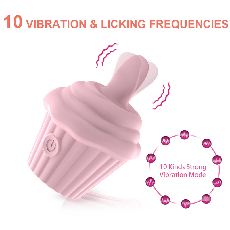 Ice cream Vibrator Female G-Spot Licking Clit Nipple Stimulator Oral Tongue Pussy Massage Vagina sexy Toys for Women Masturbation