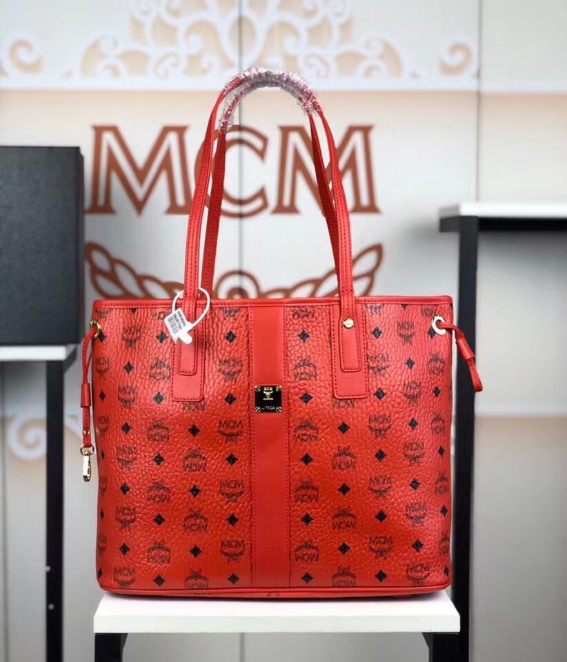 

mcm tote bag Cosmetic Bags, Red