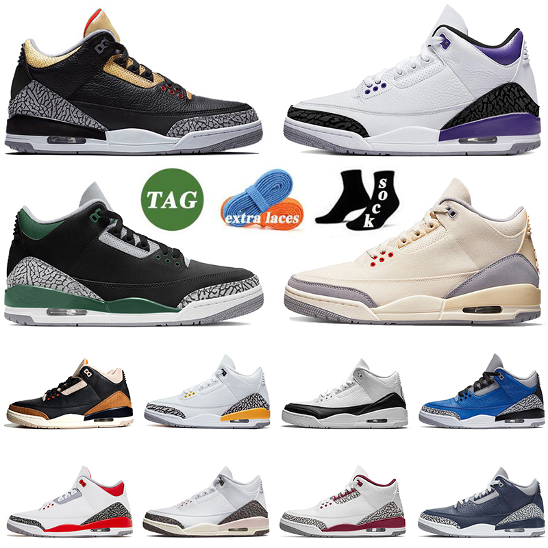 

Fire Red 2022 Women Mens Jumpman 3 3s Basketball Shoes Dark Iris Black Gold Cement Desert Elephant Neapolitan Patchwork Camo UNC Muslin Cool Grey Trainers Sneakers, 31 40-47 pure white