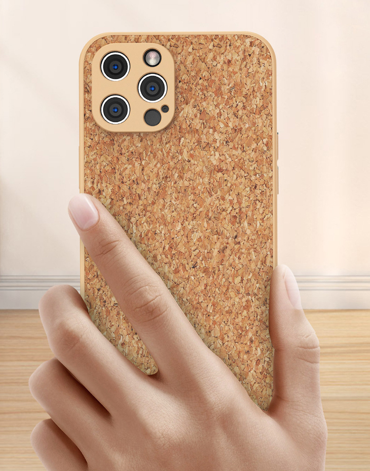 Estuche de tel￩fono de grano de madera estuche de bamb￺ de madera concha de portada para iPhone 7 8 x xr 11 12 13 pro max