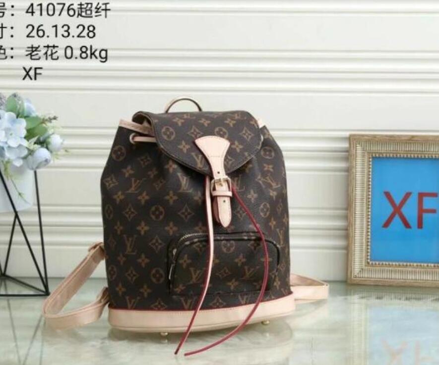

GGs Louiseity Viutonity LVs YSLs 2022 Designer bags Luxury Women Mini Backpack Handbags louiseitys viutonitys Shoulder Bags Designers Travel Messenger Bag, Brown flower