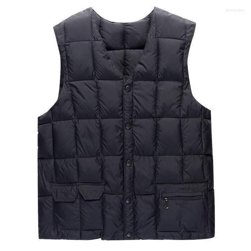 

Men's Vests Mens Vest Jacket Men Winter Warm Sleeveless Jackets Male Casual Waistcoat Plus Size Veste Homme Brand Clothing Y625 Phin22, Blue