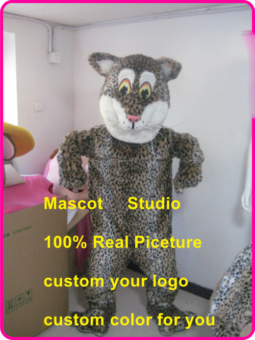 

cute panther leopard jaguar cougar mascot costume custom fancy costume anime kits mascotte fancy dress carnival40008, Grey