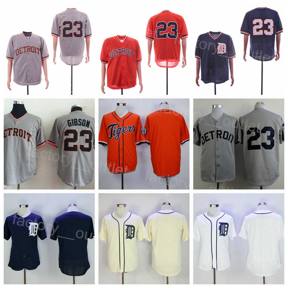 Hommes Baseball Throwback 23 Cam Gibson Jersey 1984 Pull Vintage Rétro Bleu Marine Blanc Gris Beige Orange Tous Cousus Flexbase Cool Base Coopers